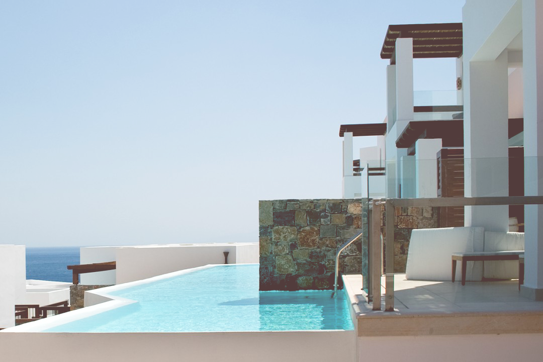 AQUILA ELOUNDA VILLAGE SUPERIOR BUNGALOW SHARING POOL SEA VIEW
